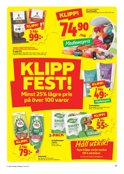 Stora Coop reklamblad i vecka 40 sida 15
