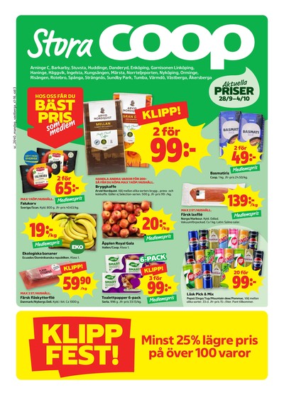 Stora Coop reklamblad i vecka 40 sida 3