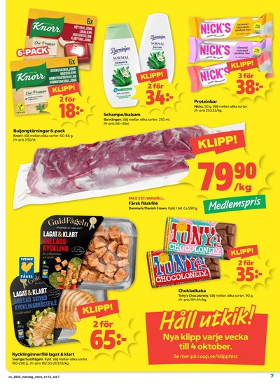 Coop reklamblad i vecka 40 sida 7