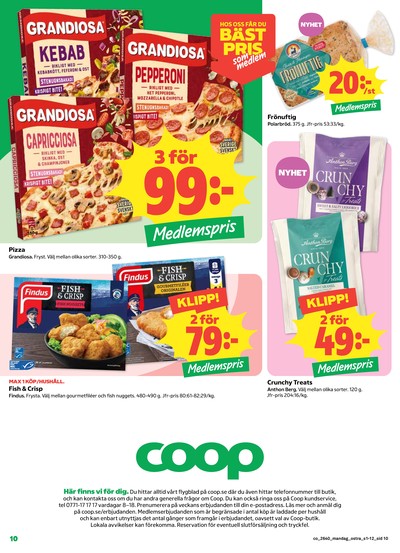 Coop reklamblad i vecka 40 sida 10