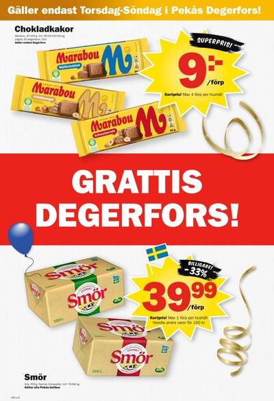 Pekås reklamblad i vecka 40 sida 6