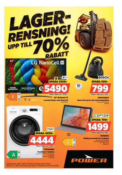 Power reklamblad i vecka 40 sida 1