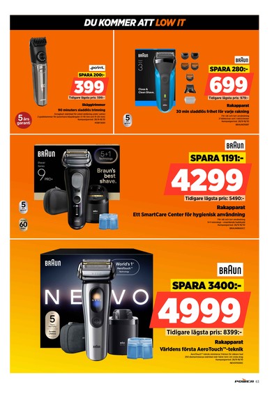 Power reklamblad i vecka 40 sida 63