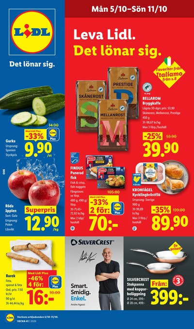 Lidl reklamblad i vecka 41 sida 1