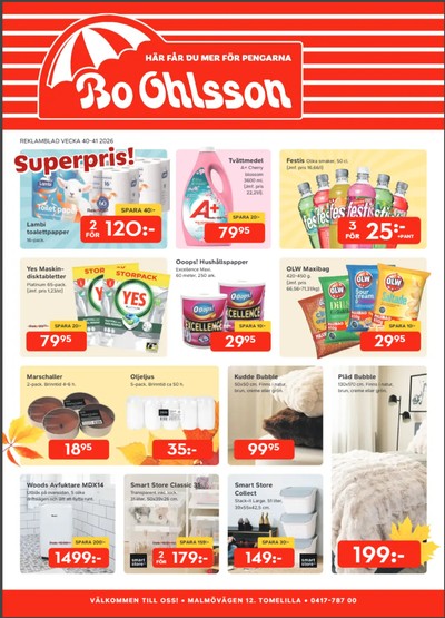 Bo Ohlsson reklamblad i vecka 41 sida 1