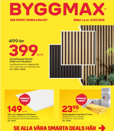 ByggMax reklamblad i vecka 41 sida 1