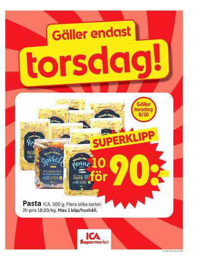 ICA Supermarket reklamblad i vecka 41 sida 7
