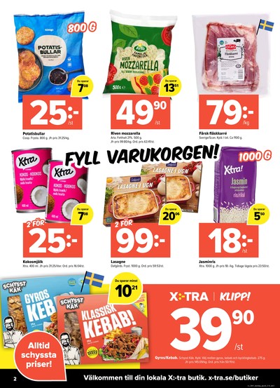 X:-tra reklamblad i vecka 41 sida 2