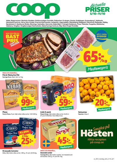Coop reklamblad i vecka 41 sida 1