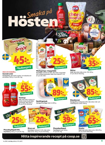 Coop reklamblad i vecka 41 sida 5