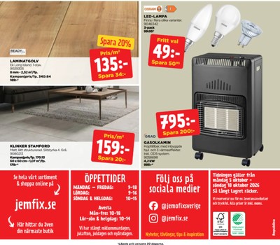 Jem & Fix reklamblad i vecka 41 sida 16