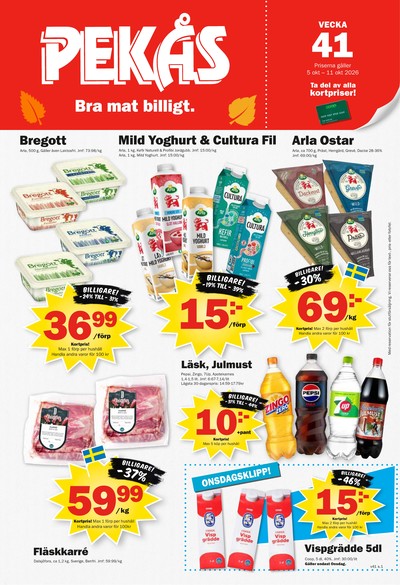 Pekås reklamblad i vecka 41 sida 1