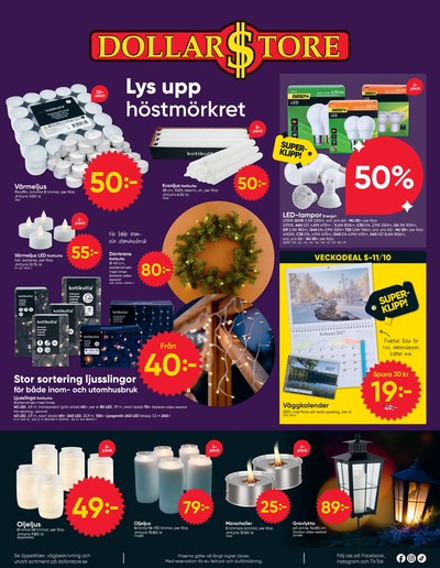 Dollarstore reklamblad i vecka 41 sida 8