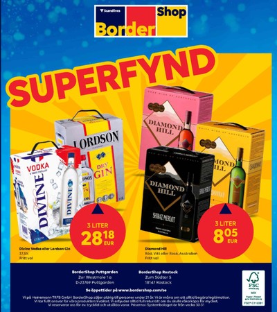 Scandlines Border Shop reklamblad i vecka 42 sida 28
