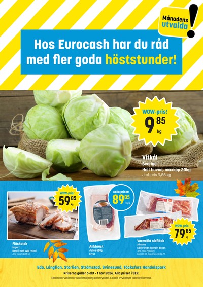 Eurocash reklamblad i vecka 42 sida 1