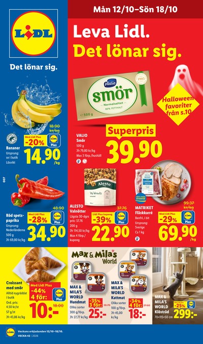 Lidl reklamblad i vecka 42 sida 1