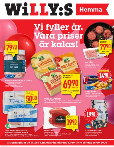 WILLY:S hemma reklamblad i vecka 42 sida 1