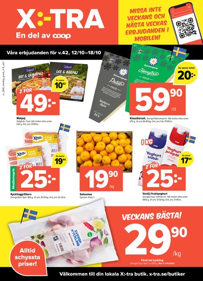 X:-tra reklamblad i vecka 42 sida 1