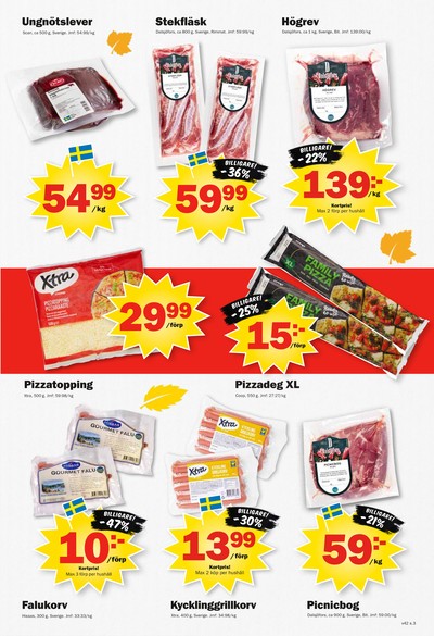 Pekås reklamblad i vecka 42 sida 3