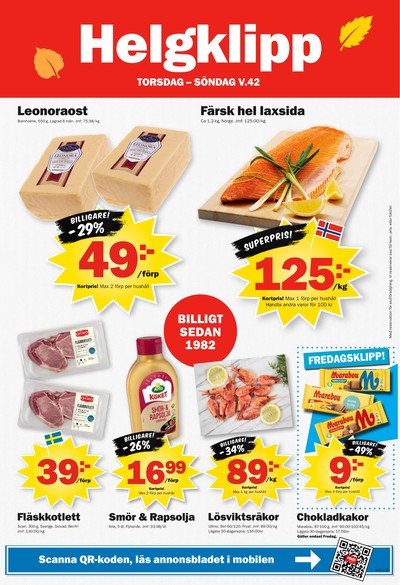 Pekås reklamblad i vecka 42 sida 8