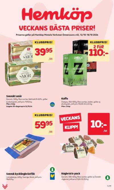 Östenssons reklamblad i vecka 42 sida 1