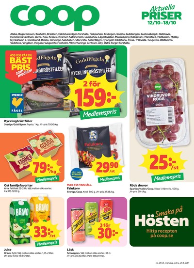 Coop reklamblad i vecka 42 sida 1