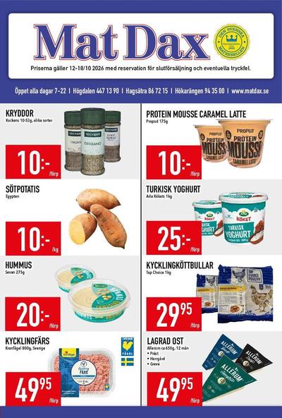 MatDax reklamblad i vecka 42 sida 1