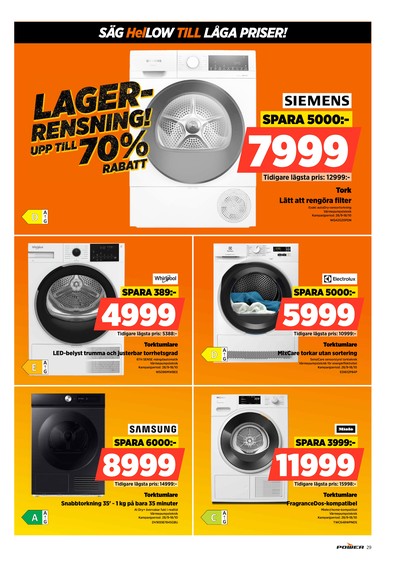 Power reklamblad i vecka 42 sida 29