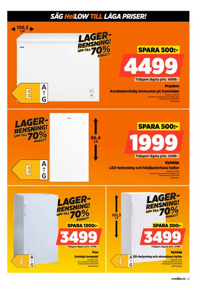 Power reklamblad i vecka 42 sida 39