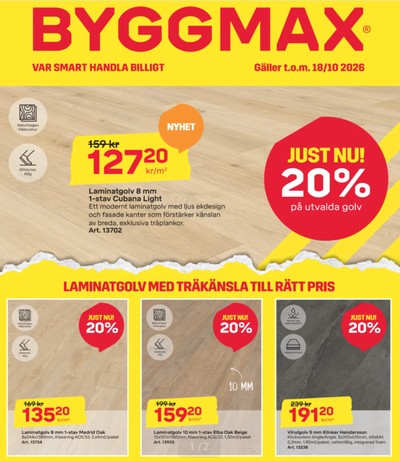 ByggMax reklamblad i vecka 42 sida 1