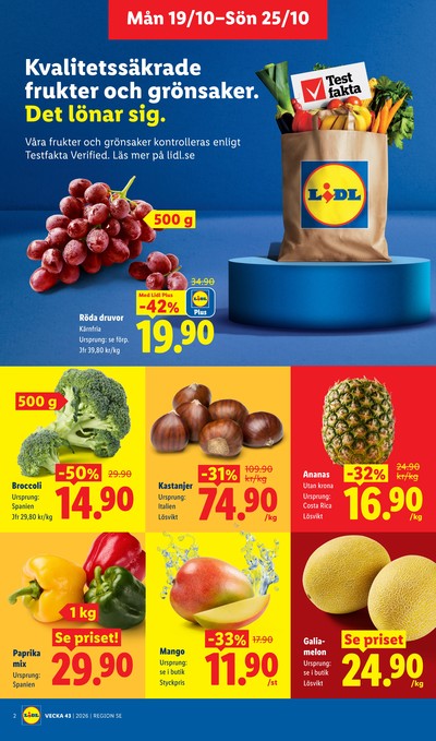 Lidl reklamblad i vecka 43 sida 2
