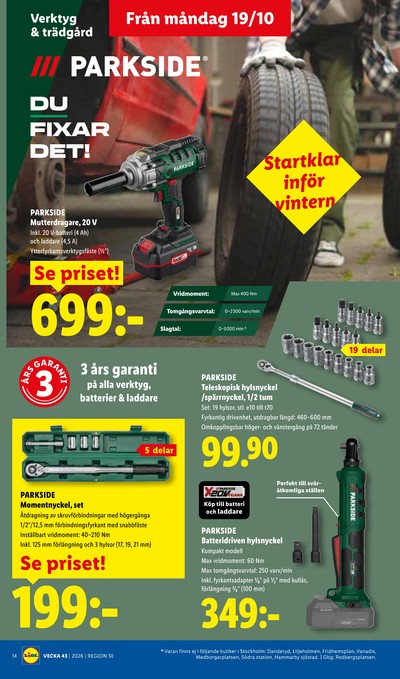 Lidl reklamblad i vecka 43 sida 17