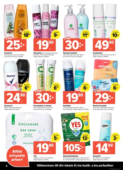 X:-tra reklamblad i vecka 43 sida 6