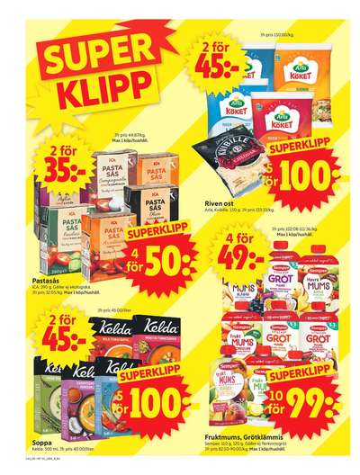 ICA Supermarket reklamblad i vecka 43 sida 4