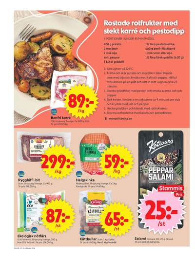 ICA Supermarket reklamblad i vecka 43 sida 8