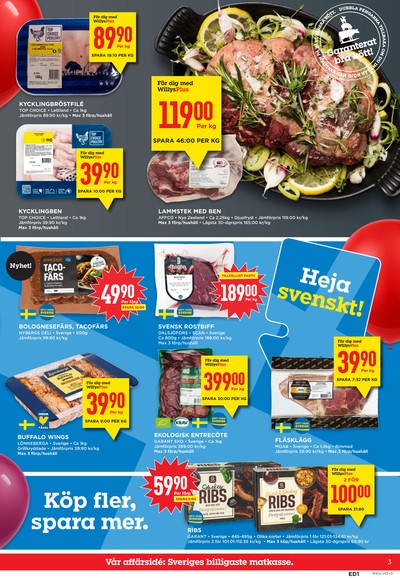 WILLY:S reklamblad i vecka 43 sida 3