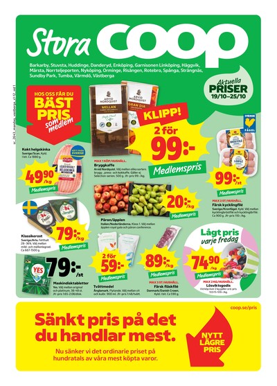 Stora Coop reklamblad i vecka 43 sida 1