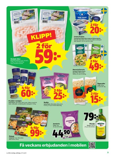 Stora Coop reklamblad i vecka 43 sida 3