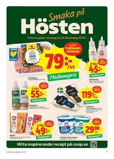 Stora Coop reklamblad i vecka 43 sida 7