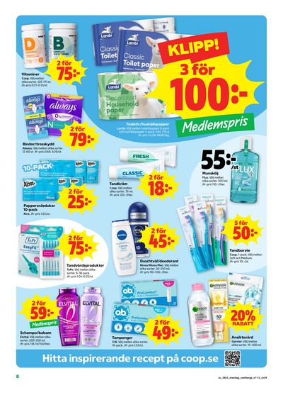 Stora Coop reklamblad i vecka 43 sida 8