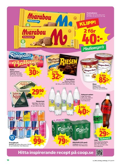 Stora Coop reklamblad i vecka 43 sida 10