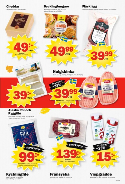Pekås reklamblad i vecka 43 sida 3