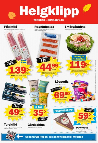 Pekås reklamblad i vecka 43 sida 8