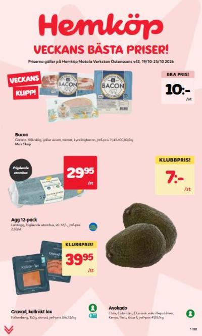 Hemköp reklamblad i vecka 43 sida 1