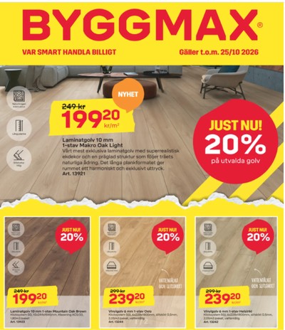 ByggMax reklamblad i vecka 43 sida 1