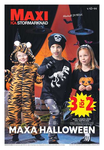 ICA Maxi reklamblad i vecka 44 sida 1