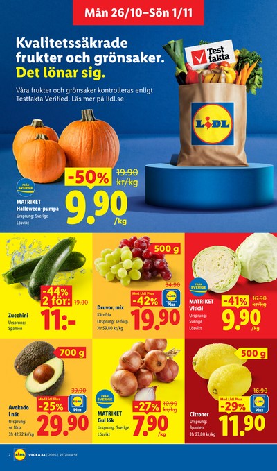 Lidl reklamblad i vecka 44 sida 2