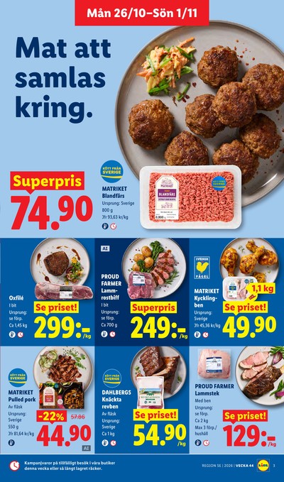 Lidl reklamblad i vecka 44 sida 3