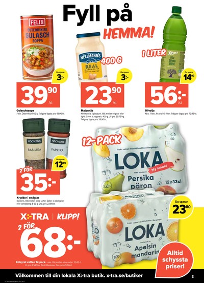 X:-tra reklamblad i vecka 44 sida 3