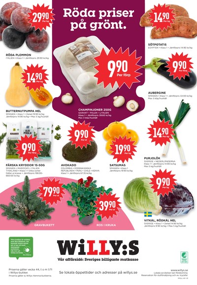 WILLY:S reklamblad i vecka 44 sida 8